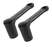 FELTECHELECTR Pedivella Bici 2 Pezzi Nera in Metallo per Mountain Bike | Design Leggero Smontabile, per Exercise Bike, Leva Pedale Montaggio Semplice