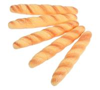 FELTECHELECTR Penna a Sfera in Plastico a Forma di Pane Baguette Realistica, 5 Pezzi, Leggera e Creativa per Decorazioni Scuola e Ufficio