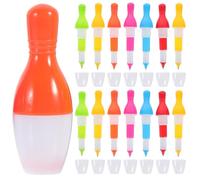 FELTECHELECTR Penne Sfera da Bowling Creative Retrattili, 15 Pezzi in Plastico, per Scrivere e Segnare, per Cartoleria Scuola e Decorazioni Scuola Colore Casuale Stili multipli