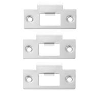 FELTECHELECTR Piastre di Rinforzo per Porte in Acciaio Inox 3 Pezzi Piastre di Sicurezza Piastra di Copertura Catenaccio Piastra di Battuta per Telaio Porta per Uso Residenziale e Commerciale