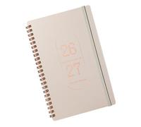 FELTECHELECTR Planner 2026-2027 Agenda Settimanale Portatile Beige, Quaderno degli Obiettivi Settimanali Calendario Mensile e Diario di Monitoraggio Abitudini per Ufficio e Scuola