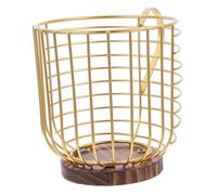 FELTECHELECTR Porta Capsule Caffè in Ferro e Organizer da Tavolo con Capacità Contenitore per Cialde e Accessori Bar Portacapsule Resistente per Casa e Bar Design Elegante Color Oro