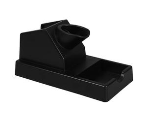 FELTECHELECTR Portaoggetti per Penne in Fiamme in ABS Nero, Supporto Versatile per Pirografia e Saldatura, Base Stabile per Strumenti di Artigianato