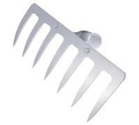 FELTECHELECTR Rastrello da Giardino in Acciaio, Rastrello Agricolo, Argento, per Semina e Concime, per Giardinaggio, Trapianto e Copertura
