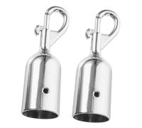 FELTECHELECTR Robusti Ganci Per Corda Elastica Fermacorda Confezione Da 2 Divisore Di Linea in Metallo Per Cordino Di Isolamento