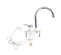 FELTECHELECTR Rubinetto Elettrico con Display Digitale Led, Scaldabagno Istantaneo senza Serbatoio in Acciaio Inossidabile e Abs con Protezione da Surriscaldamento e Perdita Elettrica,