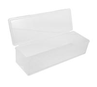 FELTECHELECTR Scatola per Alimenti in Plastica Pp Bianca Coperchio Ermetico e Piatto Scolapiatti, Contenitore Salvaspazio per Conservare Pane e Noodles in Cucina