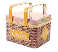 FELTECHELECTR Scatola per Biscotti in Latta con Chiusura Ermetica e Maniglia Portatile Contenitore in Ferro per Dolcetti Natalizi Barattolo per Caramelle e Tè Scatola Regalo Festiva a Tema