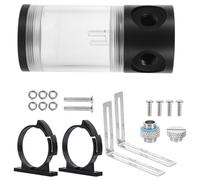 FELTECHELECTR Serbatoio Raffreddamento Liquido Trasparente Kit Completo con Tappo e Anello per Impianto Water Cooling Computer Materiali Abs e Ferro Resistente Antileakage per Monitoraggio