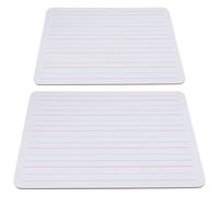 FELTECHELECTR Set 2 Pezzi Lavagna Cancellabile a Secco Bifacciale 9x12 Pollici con Linee per Scrittura, Piccola Lavagna Bianca Riutilizzabile, per Scuola e Apprendimento in Classe