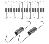 FELTECHELECTR Set 20 Molle di Ricambio in Acciaio 1,4 Mm con Gancio Lungo 11 Mm per Riparazione Divano Reclinabile e Poltrona, Supporto Sedile Rinforzato, Compatibile per Meccanismi