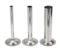 FELTECHELECTR Set 3 Tubi per Insaccatrice in Acciaio Inox 8# per Insaccatrice di Salsicce e Carne Macinata Accessorio Resistente per Cucina Domestica e Preparazione Artigianale