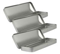 FELTECHELECTR Set 3pezzi Astucci in Latta con Coperchio per Penne e Matite, Organizer per Cancelleria Design a Coperchio, per Back To School Party e Utilizzo Quotidiano in Ufficio