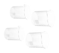 FELTECHELECTR Set 4 Pezzi Bicchieri da Misurazione in Vetro Borosilicato, Contenitori Graduati per Liquidi 50ml e 100ml Beccuccio a V, Tazze Precise per Laboratorio e Uso Didattico