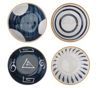 FELTECHELECTR Set 4 Pezzi Piatti di Ceramica Resistente alle Macchie e Non Facile da Invecchiare Colore Casuale per Salse e Condimenti per Dipping Sauces in Casa