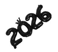 FELTECHELECTR Set 6 Palloncini Decorativi in Lamina Numeri 2026 Neri per Capodanno e Laurea Accessori per Feste e Sfondi Fotografici Decorazioni per Celebrazioni e Eventi Speciali