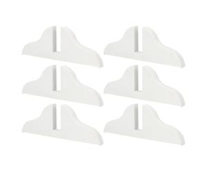 FELTECHELECTR Set da 6 Piedini per Schermo Divisorio in Plastica Bianca, Supporto Affidabile per Divisori da Stanza, per Ambienti Domestici Dinamici
