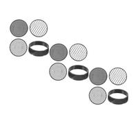 FELTECHELECTR Setaccio da Giardino Strumento Manuale per Setacciare Terreno 9 Pezzi in Plastica Nero Leggero e Facile da Pulire per Giardinaggio e Compostaggio