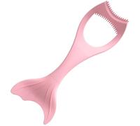 FELTECHELECTR Strumento Applicatore Eyeliner e Parascintille Curvo in Silicone Pasta Rosa Design Staccabile per Make-up Occhi Professionale e Principianti