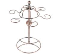 FELTECHELECTR Supporto Bicchieri da Vino Tavolo Porta Calici Bicchiere in Ferro Organizer Cucina per Calici da Vino Portaocchiali Multiplo per Casa e Bar Design Salvaspazio e Asciugatura