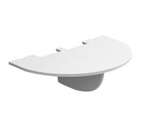 FELTECHELECTR Supporto da Parete in Legno Bianco per Proiettore Salvaspazio e Rack di Stoccaggio del Router Finitura Back To School Party per Home e Office