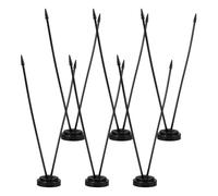 FELTECHELECTR Supporto per Bandiera da Scrivania in Plastica Nera, Facile da Trasportare e Riporre, Design Semplice e Lavorazione Raffinata, per Ufficio e Casa