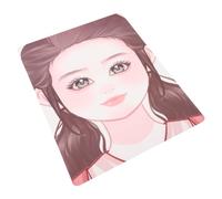 FELTECHELECTR Tavola per Pittura Viso Riutilizzabile in Pet, 1 Foglio Portatile per Pratica Trucco Artisti, Modello Volto Abbigliamento Rosso per Esercizi Facciali