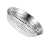 FELTECHELECTR Teglia in Metallo Inox Resistente All'usura con Drenaggio Olio, per Pesce e Verdure Grigliate, Adatta per Uso Esterno e Cottura