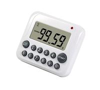 FELTECHELECTR Timer Digitale Da Cucina Con Allarme Forte e Display Lcd Timer Magnetico Ultra Sottile Per Cottura e Laboratorio Senza Batteria Pulsante