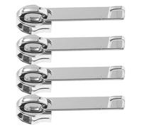 FELTECHELECTR Tiretti per Cerniere Doppio Sistema Anti Esplosione Set 4pezzi in Metallo Argento Accessori la Riparazione Cerniere Bagagli e Sostituzione Slider per Valigia