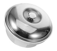 FELTECHELECTR Vaporiera per Alimenti Mini in Plastica e Acciaio Inox Manici Resistenti, Ciotola Multiuso per Cuociriso e Panini al Vapore in Microonde, Utensile Cucina per Cottura a Vapore