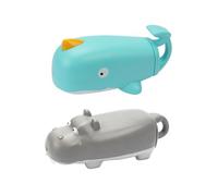 FELTECHELECTR Water Shooter Toy Whale Design Capacità con Pompa Estraibile Giocattolo Estivo per Spiaggia e Bagno Divertente Spruzzatore per Feste in Piscina Materiale Durevole