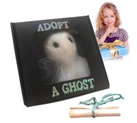Feltgeist, Adottanti In Una Scatola In Una Scatola Con Una Piccola Scorta Supernaturale Ghost Happy Giocattoli, Raccapricciante Bambola Di Halloween Wool, Programma Di Adozione Dei Burattini Fantasma