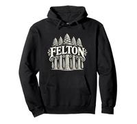 FELTON CALIFORNIA EST 1927 Redwoods Contea di Santa Cruz Felpa con Cappuccio