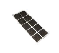 Feltrini Adesivi Quadrati - 20 X 20 Mm. - Marrone - 10 Pz.