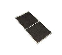 Feltrini adesivi quadrati - 50 x 50 mm. - marrone - 2 pz.