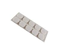 Feltrini adesivi tondi Ø 20 mm. - bianco - 10 pz.