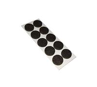 Feltrini adesivi tondi Ø 20 mm. - marrone - 10 pz.
