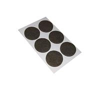 Feltrini adesivi tondi Ø 30 mm. - marrone - 6 pz.