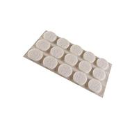 Feltrini Adesivi Tondi Bianchi, Misura Ø 16 mm, Confezione 15 pezzi