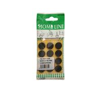 Feltrini autoadesivi Ø 18 mm marroni busta da 24 pezzi Di colore marrone