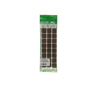 Feltrini autoadesivi 25x25 mm 54 pz Di colore marrone