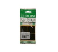 Feltrini autoadesivi 35 x 35 mm marrone busta da 8 Di colore marrone