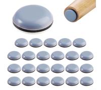 Feltrini autoadesivi per mobili, non lasciano segni, confezione da 24 feltrini rotondi per tappeti e pavimenti duri, resistenti cuscinetti in PTFE per proteggere i pavimenti, ridurre il rumore