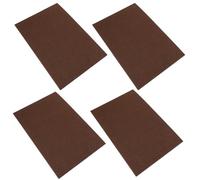 Feltrini Autoadesivi per Mobili, Protezione Pavimenti, 4 Pezzi Marrone | Panno Feltro Resistente, Riduce Rumore, per Piastrelle Ceramiche, Appartamenti, Superfici D'arredo