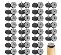 Feltrini per Mobili con Chiodo 25mm 60 Pcs Chiodo del Piede della Sedia di Sedie in Legno, Protezione Feltrini con Chiodo per Gambe Mobili del Tavolo Rotonde, Protezione di Pavimento,Nessun Rumore