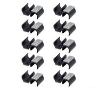 Feltrini per sedie a forma di U, confezione da 20, per affrontare sia il rischio di graffi sul pavimento che il rumore di movimento della sedia su piastrelle, legno duro e superfici laminate (nero)