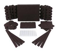 Feltrini Sedie & Gommini Paracolpi Confezione. Feltrini Per Mobili. Feltro Adesivo con forte Adesione, Piedini Spessore 5 mm Per Sedie per Maggior Durabilità (150 Pezzi Marroni)