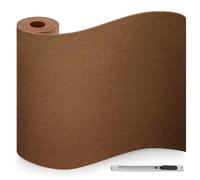 Feltrini Sedie Marrone, Feltro Adesivo Forte, 40x200cm Feltrini per Mobili Pesanti, 3mm de Spessore Moquette Adesiva per Auto, Feltrino Autoadesivo per Sedie, Mobili, DIY, Cornici