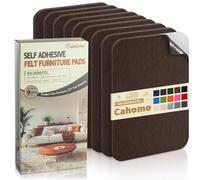 Feltrini Sedie Marrone scuro, 9 Pezzi Feltro Adesivo Forte, 20x10cm Feltrini per Mobili Pesanti, 3mm de Spessore Moquette Adesiva per Auto, Feltrino Autoadesivo per Sedie, Mobili, DIY, Cornici
